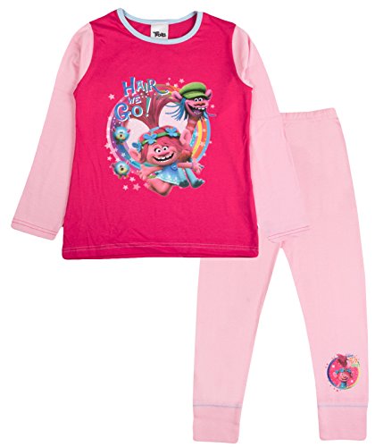 Trolls Pyjama long pour fille - Rose - 9 ans