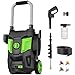 Electric Pressure Washer, 4200 PSI 2.8GPM High Pressure Cleaning Machine with 35 FT Power Cord, 20 FT Hose, Foam Cannon, 4 Nozzles,Easy Store for Car/Garage/Patio, Blue/Small Electric Pressure Washer, 4200 PSI 2.8GPM High Pressure Cleaning Machine with 35 FT Power Cord, 20 FT Hose, Foam Cannon, 4 Nozzles,Easy Store for Car/Garage/Patio, Blue/Small