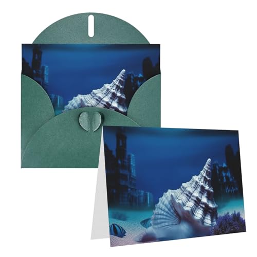 Dwrepo Underwater world �V�F���v�����g �O���[�e�B���O�J�[�h �󔒂̃o�[�X�f�[�J�[�h �����t�� �T���L���[�J�[�h �������ʂł̃����J�[�h 4 x 6�C���`
