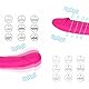 SXOVO Doppel Dildo Vibrator mit Stoßfunktion Klitoris Stimulator für Sie Paarvibrator für Paare G Punkt Vibration für Frauen Silikon Dildo mit 9 Vibrationsmodi für Frauen, Lesben, Paar