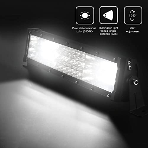Greunion 12 Inch Led Light Bar 300W Led Pods Lights, 20000Lm Led Golf Cart Work Light Bar Ip68 Led Spot Flood Combo Beam Fog Light Bar For Boat Atv Utv Trucks Suv Tractor #TOP4