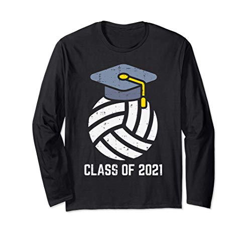 Class Of 2021 Volleyball Graduation College Senior Boys Girl Maglia a Manica