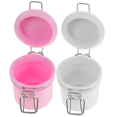 Ipetboom Eyelash Extension Containers 2 Sealed Jars for Lash Large Capacity Leakproof Easy to Store