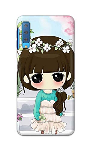 Image of PRINTFIDAA Cartoon Girl Printed Designer Hard Back Case Cover for Samsung Galaxy A7 (2018), SM-A750F /DS, SM-A750G, SM-A750FN /DS -(TI) MVN1009