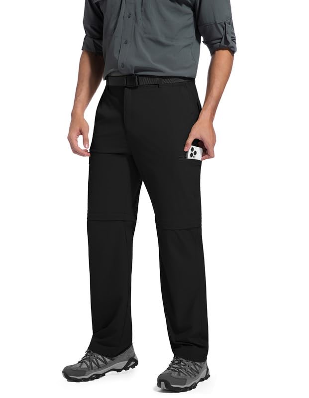 Men's Hiking Pants Convertible Zip Off 2 in 1 Quick Dry Lightweight Water Resistant for Outdoor Fishing Travel Camping - image 5