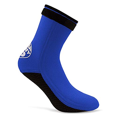 KKmoon Meias de mergulho de neoprene 3MM Botas de mergulho Sapatos de água Botas de praia Botas de m
