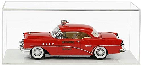 Widdowsons Display Cases Vitrine d’Exposition pour Maquette de Voiture échelle 1:18ème avec Socle Plat Blanc, Dimensions intérieures : L 32,5 x l 15 x H 13 cm Cover