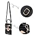 ENJOININ Women Novelty Lady Face Shoulder Bag, Black-1a