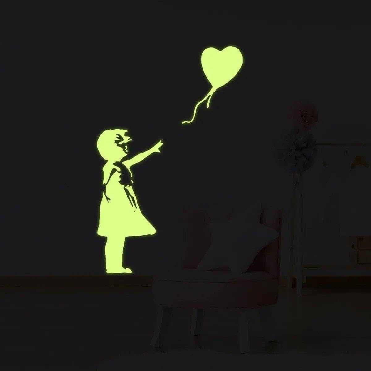 Vinilo decorativo luminiscente para pared, 39 x 27 pulgadas