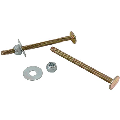 Tank to Floor Bolt Set - 1/4" X 3-1/2" - Brass Plated - 2 PER Pack