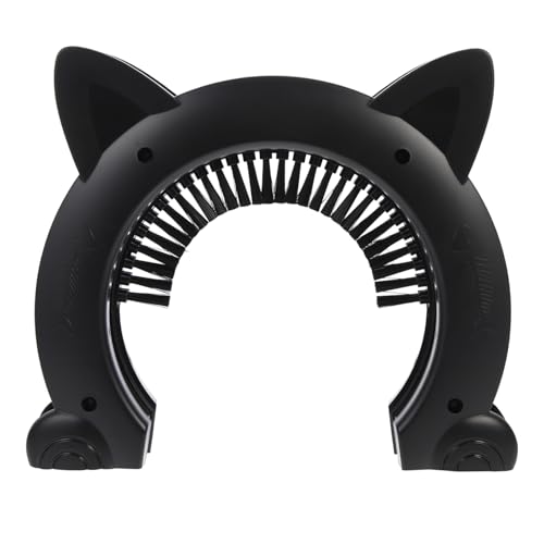 COLLBATH Plastic Cat Door Pet Two-Way Door Opening Brush Design Pet Access Door Cats and Dogs Plaything