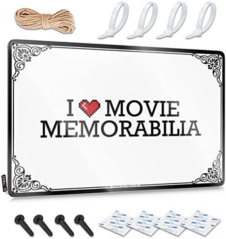 Dorm Room Door Sign I Love Movie Memorabilia Tin Sign Bar Wall Decor Cool Stuff for Your Room (Color : Colour, Size : 30X40CM) image 5