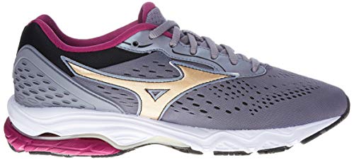 Tênis Mirai 3, Mizuno, Feminino, Cinza/Roxo, 36
