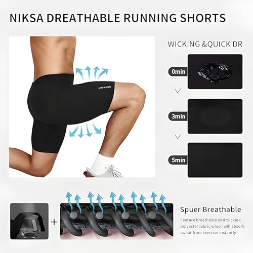 Image of NEVER QUIT Sports Tights Shorts for Men