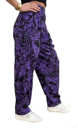 Mens/Women Baggy Workout Bodybuilder Active wear Pants in Our Purple Rain Design2