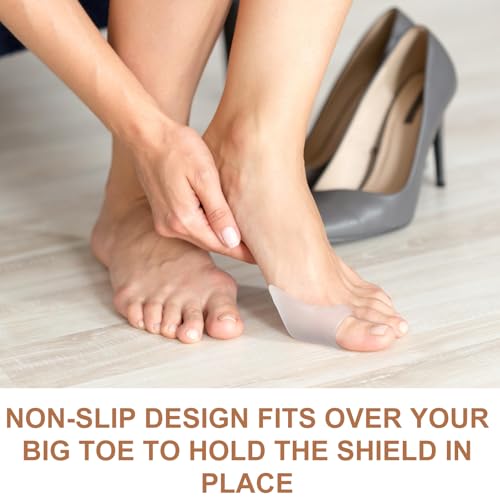 Image of ElevateTech 14PCS Gel Bunion Protector Shield 7Pairs Bunion Cushion and Protector Reusable Cushion for Big Toe Discomfort & Friction Soft Durable Shield Durable Shield for Foot Comfort