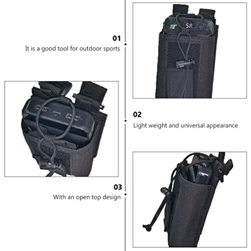ARTIBETTER 2PCS Molle Saco Titular Caso Rádio Rádio Interphone Walkie Talkies Universal Bolsa de Nyl