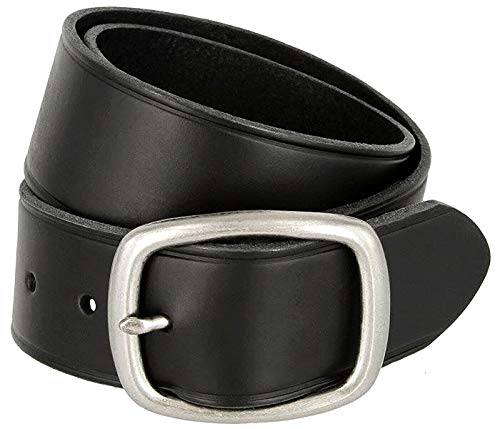 BS1303 Heavy Duty Uniform Work Belt Genuine Full Grain Leather Casual Jean Belt 1-3/4