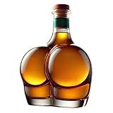 Carafe à liqueur polyvalente - cette bouteille de whisky fonctionne comme une bouteille de spiritueux transparente, offrant une expérience multi-boissons en stockant du whisky, du vin et d'autres liqueurs tout en améliorant la présentation des liqueurs lors de réunions ou de bars à domicile pour une touche élégante.