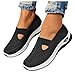 Zapatos Ortopédicos para Mujer, Women's Woven Orthopedic Breathable Soft Sole Walking Shoes Slip On Diabetic Foam Sneaker Casual Comfortable Wide Width Summer Lightweight Knit Nurse Comfy Sneakers