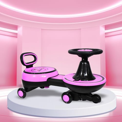 Image of Toyzone Orbiter Electric Magic Car (Pink) | Rechargeable Ride On with 12V 4.5 AH Battery | Colourful LED Lights & Music | Made in India | 6M Battery Warranty | Age 2-10 Years, Upto 30 KGs