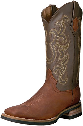 Ferrini Men's Maverick Brown Square Toe Western Boot, 13 D US