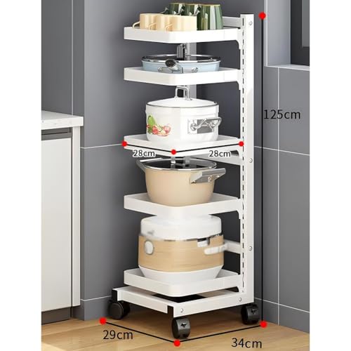Étagère de rangement réglable – Organiseur pour casseroles et légumes – Solution d'économie d'espace