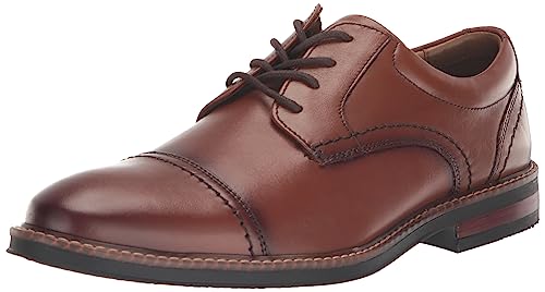 Nunn Bush Men's Calderone Cap Toe Oxford Cognac 9.5 M
