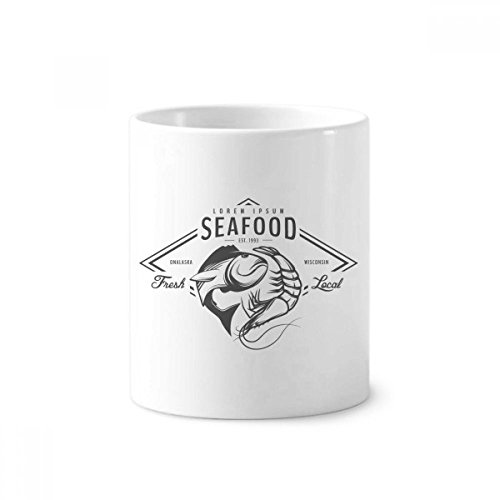 Céramique porte-brosse à dents poisson tasse blanche de bureau