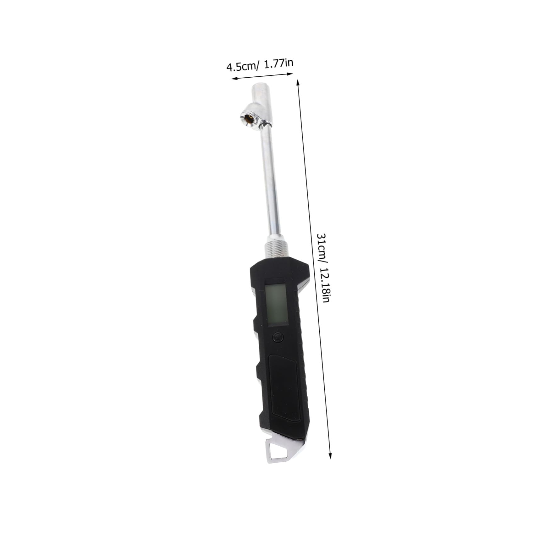 Cabilock Gauge de pression du pneu numérique à double tête Manomètre indicateur de pression des pneus numérique abdominaux d'ingénierie