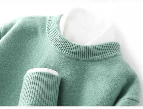 Men's Winter Wool Sweater O-Neck Pullover Thick Long Sleeve Knitted Warm Lightweight Pullover3