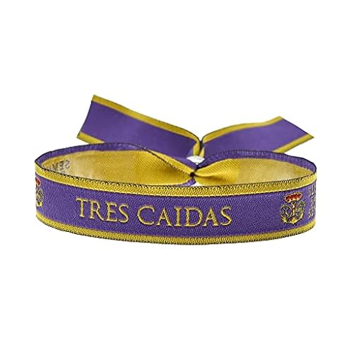BDM - Pulsera Semana Santa de Sevilla, Cinta de tela Hermandad Gran Poder, Tres Caidas, mas modelos. - Modelo 2 | Ya disponible en tu tienda friki favorita! En mundofriki.es!
