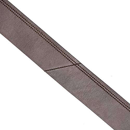 Cinto Masculino Casual em Couro 40mm Marrom com Costura Dupla na Lateral 95