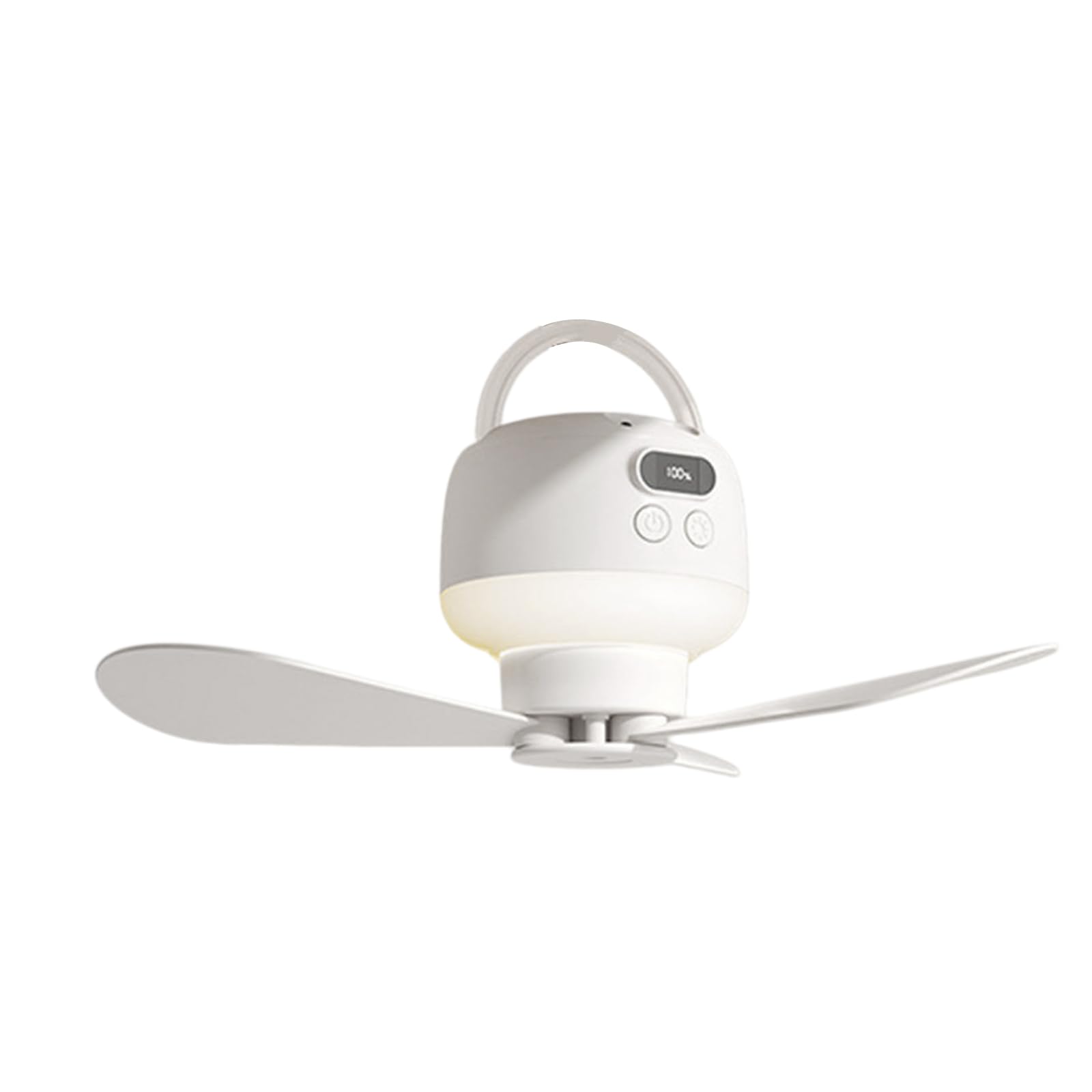 Ventilador eléctrico USB de 5 velocidades para tienda con lámpara LED remota