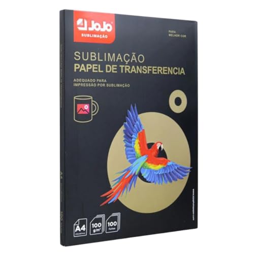 Papel JoJo A4 Fundo Rosa com 100 folhas para Sublimação - 100g Papel Sublimático