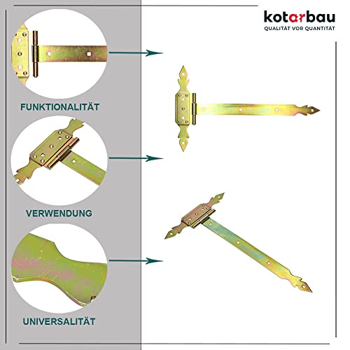 KOTARBAU® Cerniera a Croce 500 mm per Porta