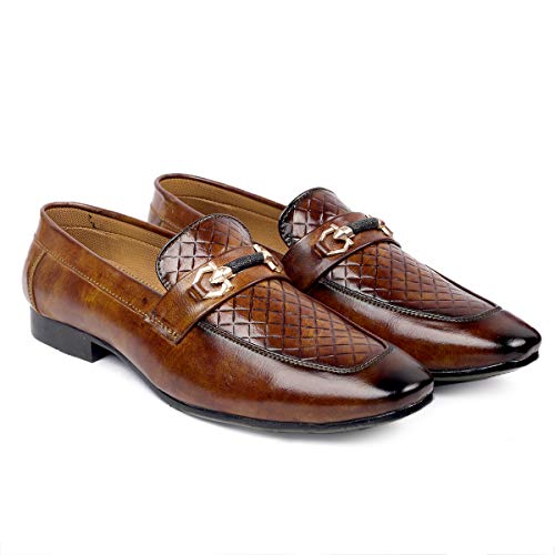 Image of YUVRATO BAXI Men's Synthetic Material Stylish Casual Loafer and Mocassin, Slip-On Shoes