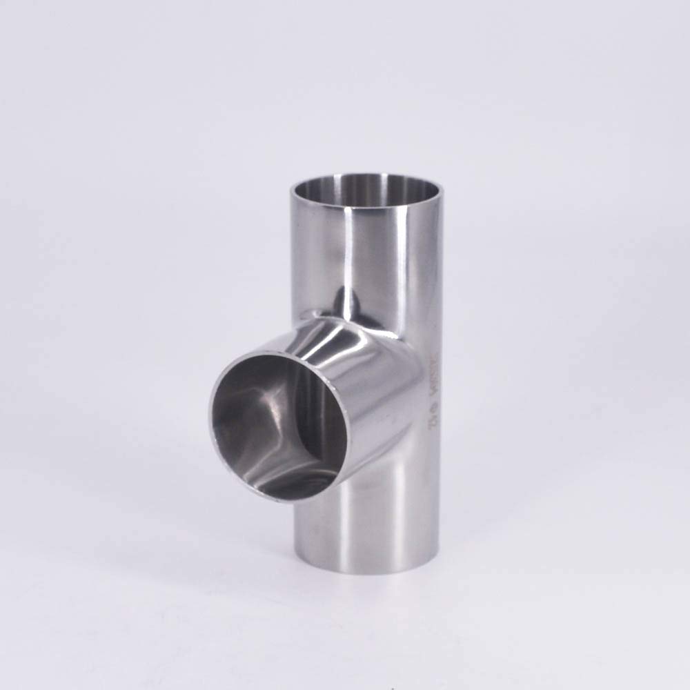 Conector de acero inoxidable, soldadura a tope de diámetro exterior de tubería, estándar DIN Conector de soldadura a tope de diámetro exterior de tubería de 14 mm-104 mm Conector de 3 vías Accesorio d