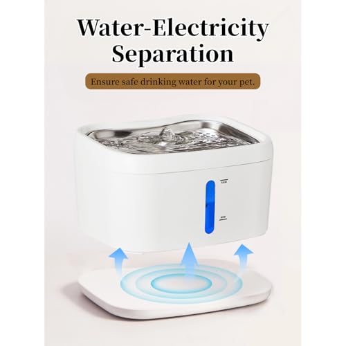 Fuente de agua automática para gatos 2.5L con batería miniatura 5