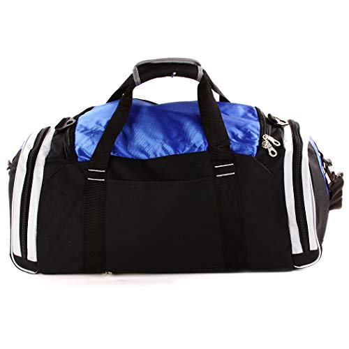 Personalized SportS Duffel Bag With Custom Name & Text - Martial Art Male Blue4