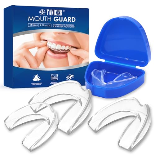 4 Piezas Bruxismo Dental Noche, Ferula Descarga Bruxismo, Protector Bucal Para Rechinar in 2 Tamaños, Prevenir el Bruxismo y Roncar