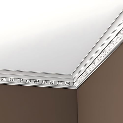 Corniche Profhome 150186 moulure premium en polyuréthane rigide de 200 cm