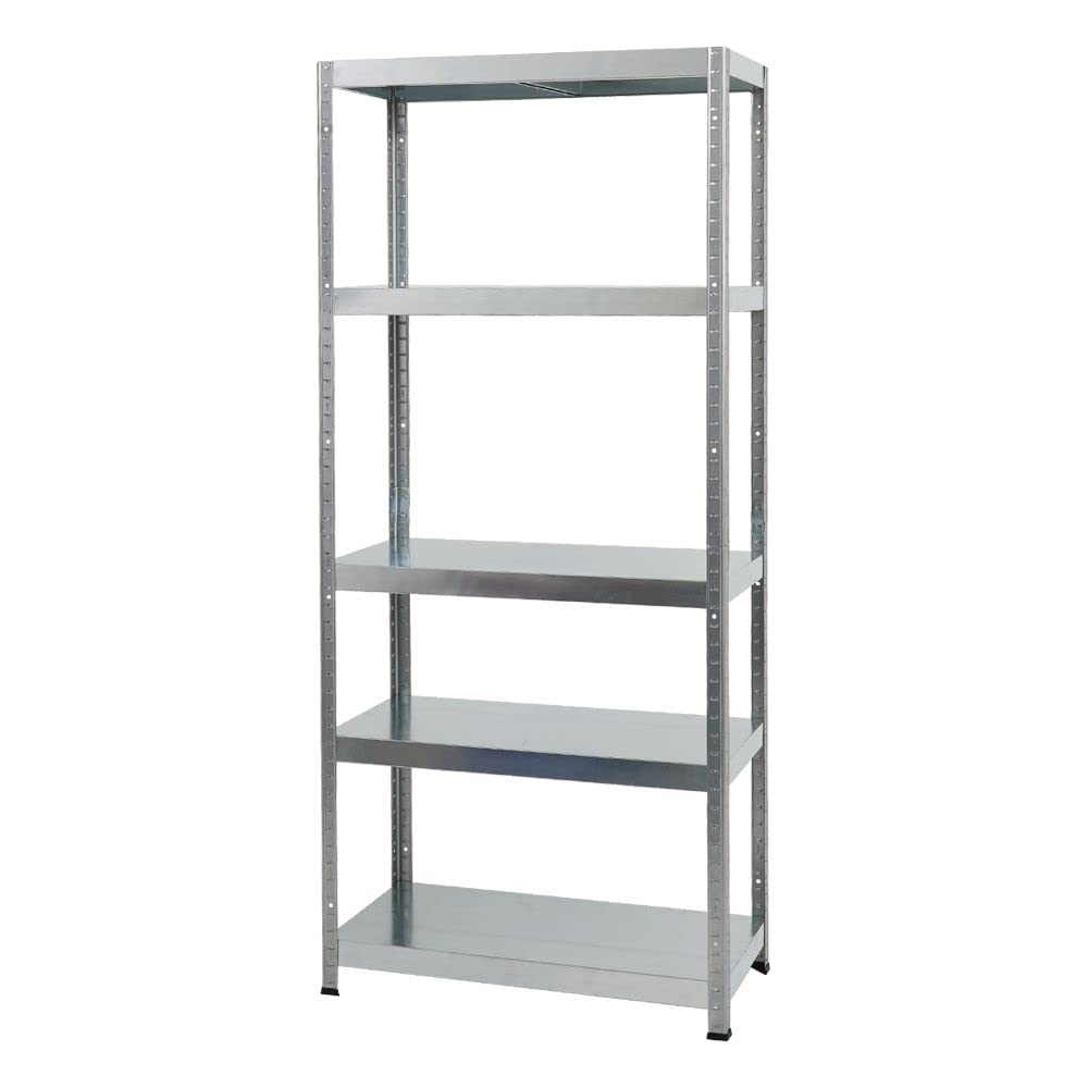 PROREGAL Metallregal Steel Eagle 180x80x40cm Fachlast 130kg Verzinkt Schwerlastregal, Küchenregal, Kellerregal, Steckregal, Garagenregal, Lagerregal