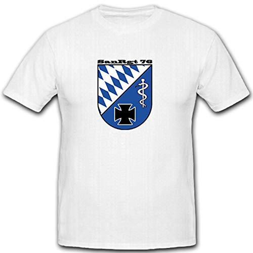 T Shirt SanRgt 76 Armée Fédérale Militaire Blanc Grand Confort pour Vos Sorties Décontractées