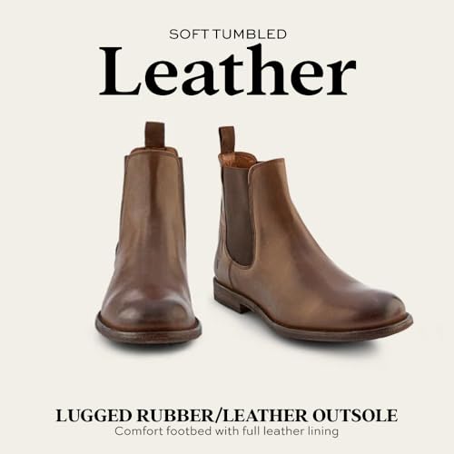 Image of Frye Tyler Chelsea Boots for Men Designed with Flexible Blake Construction and Elasticated Side Panels, Comfort Footbed and Full Leather Lining - 6 inch Shaft Height