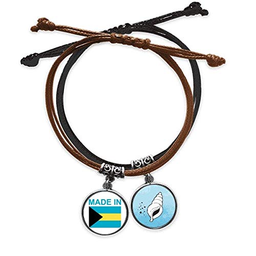 Pulsera de cuerda Bahamas con acabado premium de cuero cobo DIYthinker