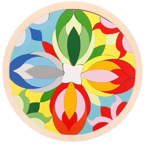 ARTIBETTER Holz Puzzle Regenbogen Bausteine Lernspielzeug für...