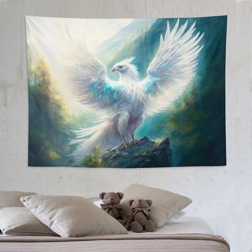 Tenture en polyester phénix pour dortoir étudiant et grand drap mural bohème de chambre