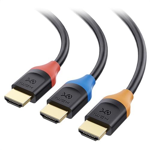 Cable Matters 3-Pack 4K High Speed HDMI Cable 1ft