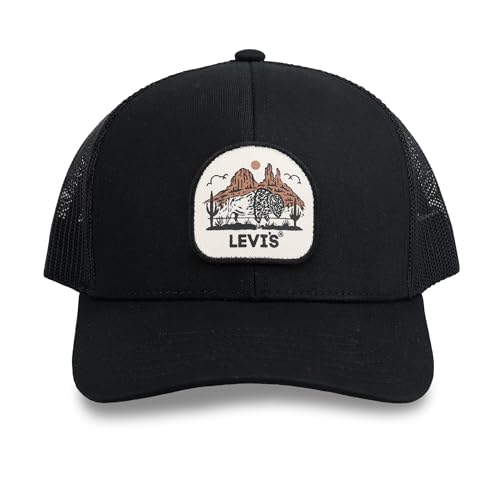 Image of Levi's Men's Classic Style Logo Trucker Hat - Adjustable Lightweight